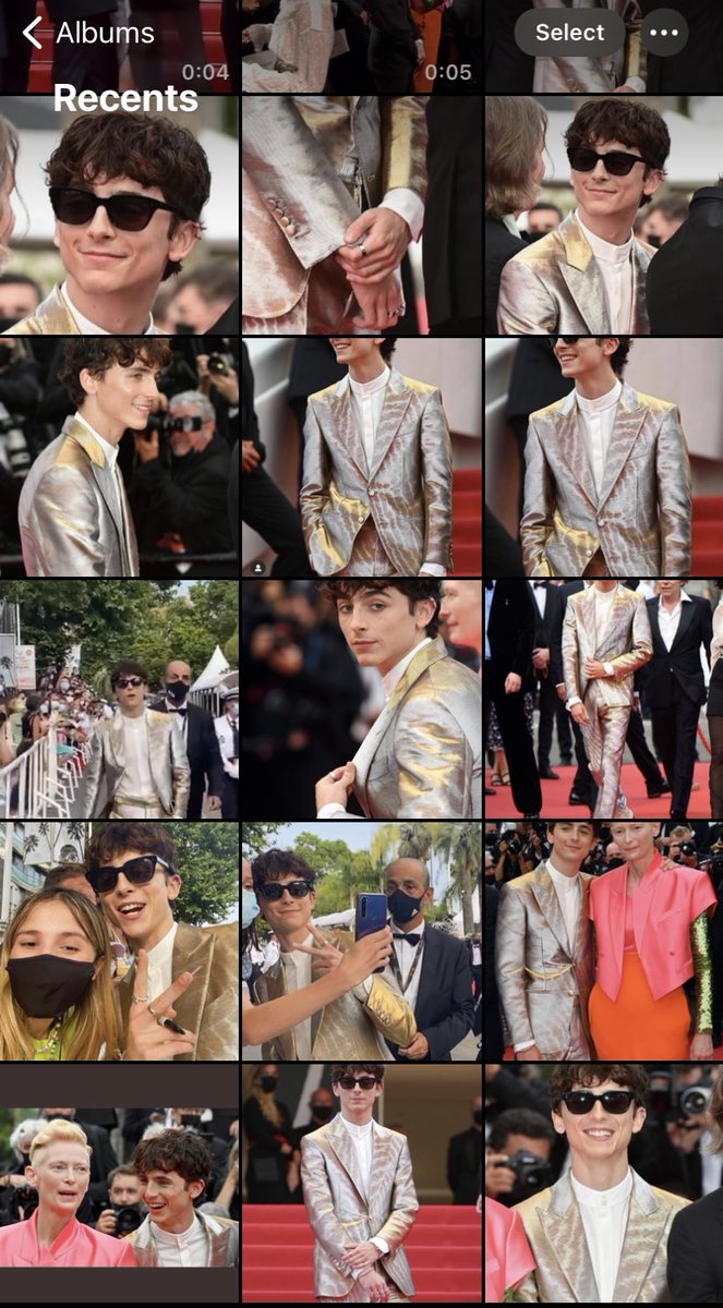 pov: you are looking at a timothée chalamet stan camera roll