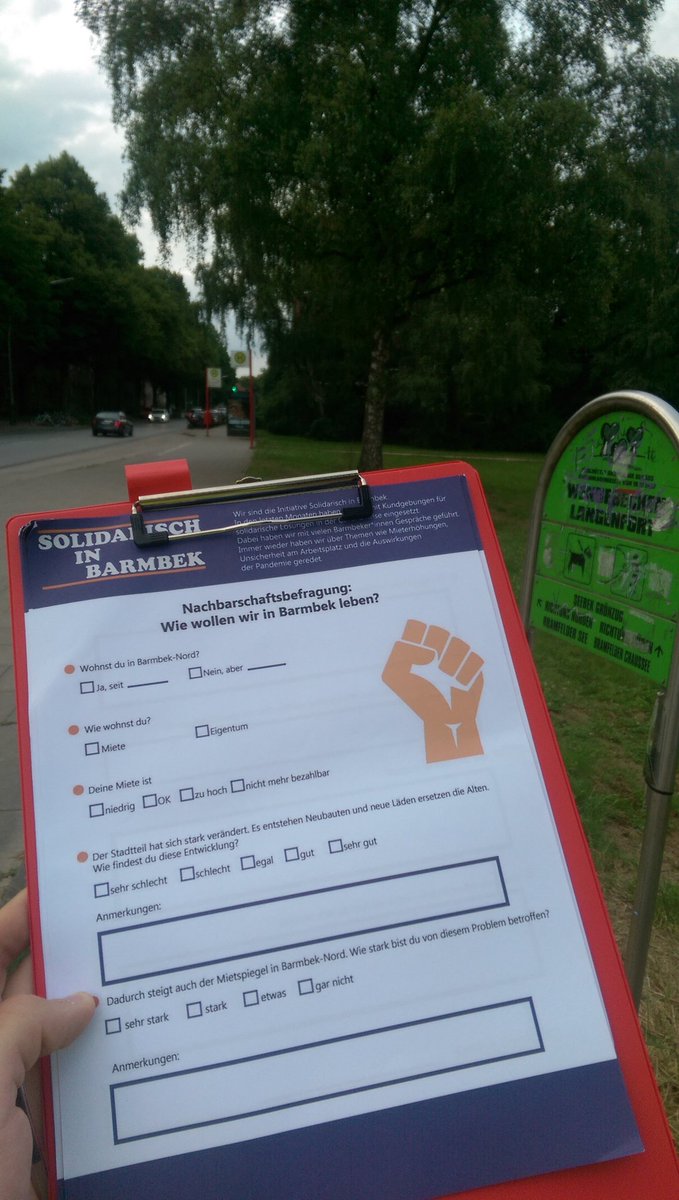 barmbeksoli's tweet photo. Wir haben unsere Befragungen heute Langenfort durchgeführt - vielen Dank an alle die vorbeigekommen sind! 
Wenn ihr uns unterstützen wollt schreibt uns an! #Barmbek #Solidarisch #Nachbraschaftsbefragung https://t.co/TBlNdF1jwz