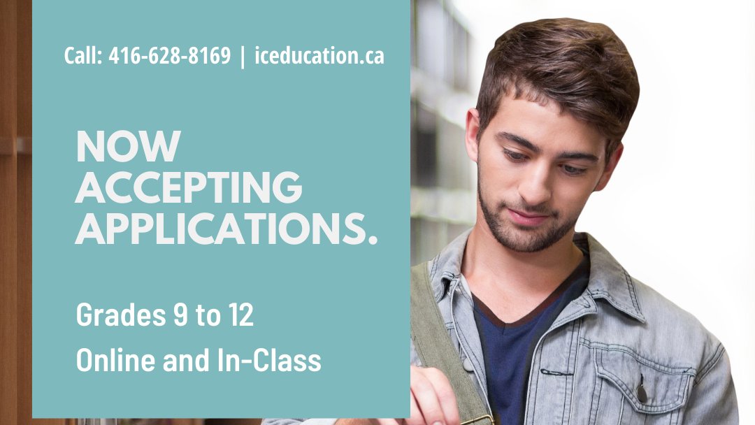 ICEducation is set out to carve niches &amp; pathways that cater to all students, not just those on the beaten path. Whatever your educational path may be, we have a solution for you. Learn more about us by booking a consultation today: iceducation.ca 
#OntEd #OnlineClasses