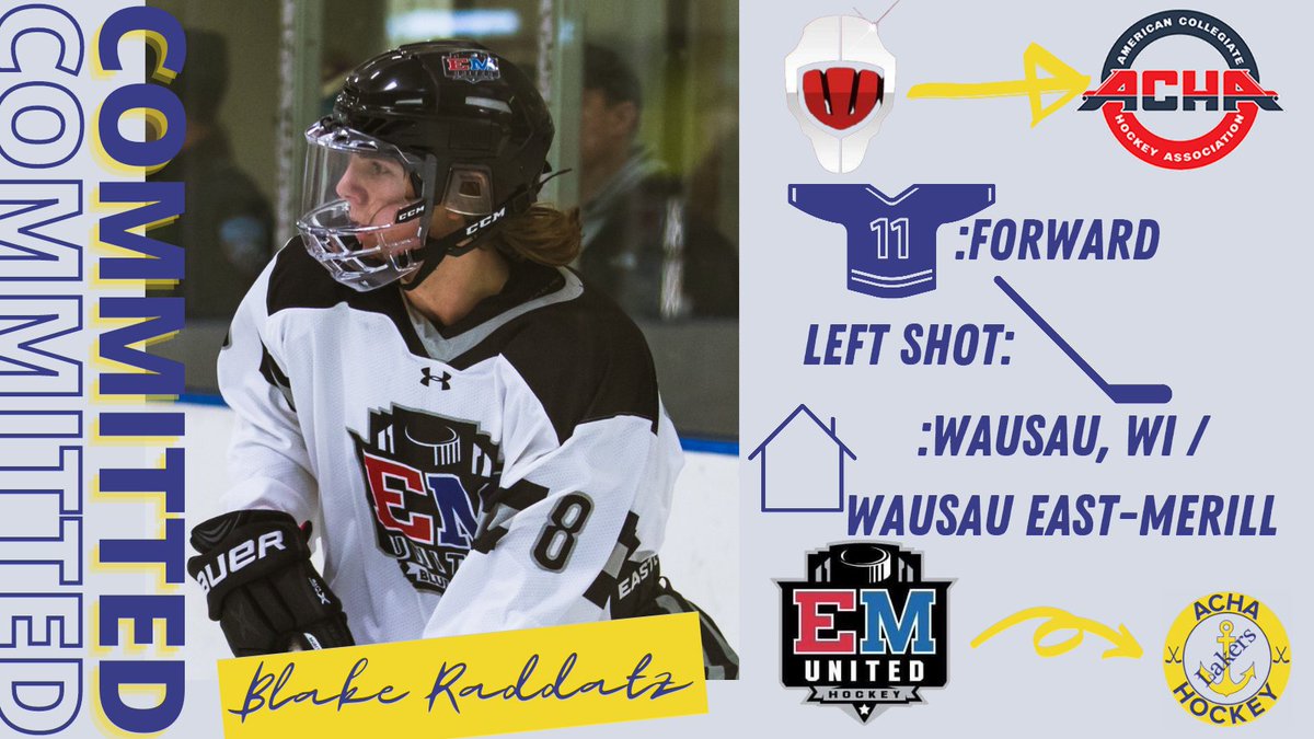 LSSUACHADiv2Men's tweet photo. 🚨BREAKING NEWS🚨
We are excited to welcome Blake Raddatz from Wausau, Wi to the D2 team! Fun Fact: Blake is the brother of D2 forward, Ian Raddatz. https://t.co/u8GaE7HmU1