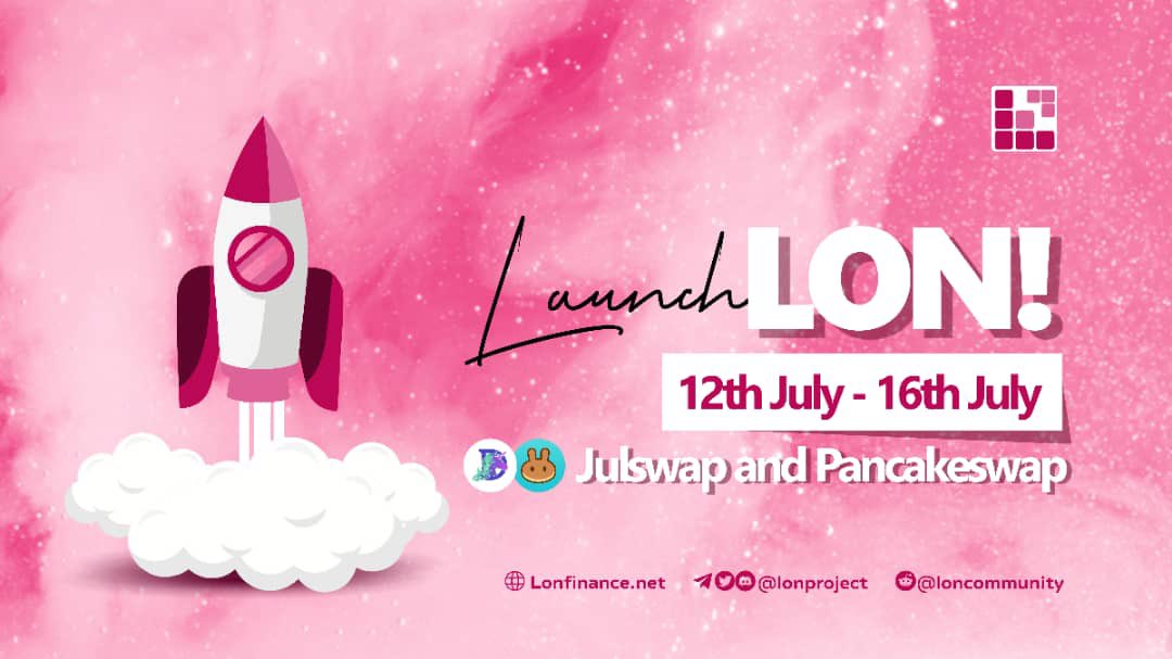 BillionPumps's tweet photo. ⏰Tick tock! Get in now🔥Discounted $LON Public sales! at #JulPad https://t.co/RjKOvhHYwg

💥100m Total supply
💥PancakeSwap &amp; JulSwap liquidity 
💥Tokenized NFTs launchpad plus compound #NFT yield farming 
💥Over 10 top influencers involved
💥Special #NFT airdrop 

Go Rockets!🚀 https://t.co/CnAtaZEPZo