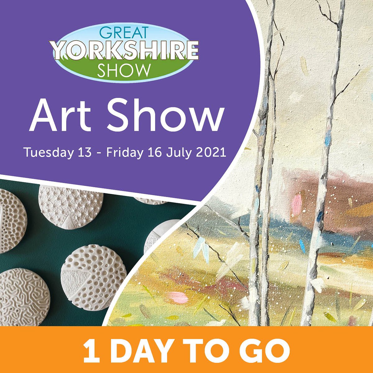 We are ready! We have beautiful paintings hanging on our gallery walls and incredible sculptures and ceramics waiting to greet you tomorrow morning! #1daytogo 
#gys2021 Come on down to the Art Show! #art #artshow #oilpainting #ceramics #sculpture #galleryart #buyart