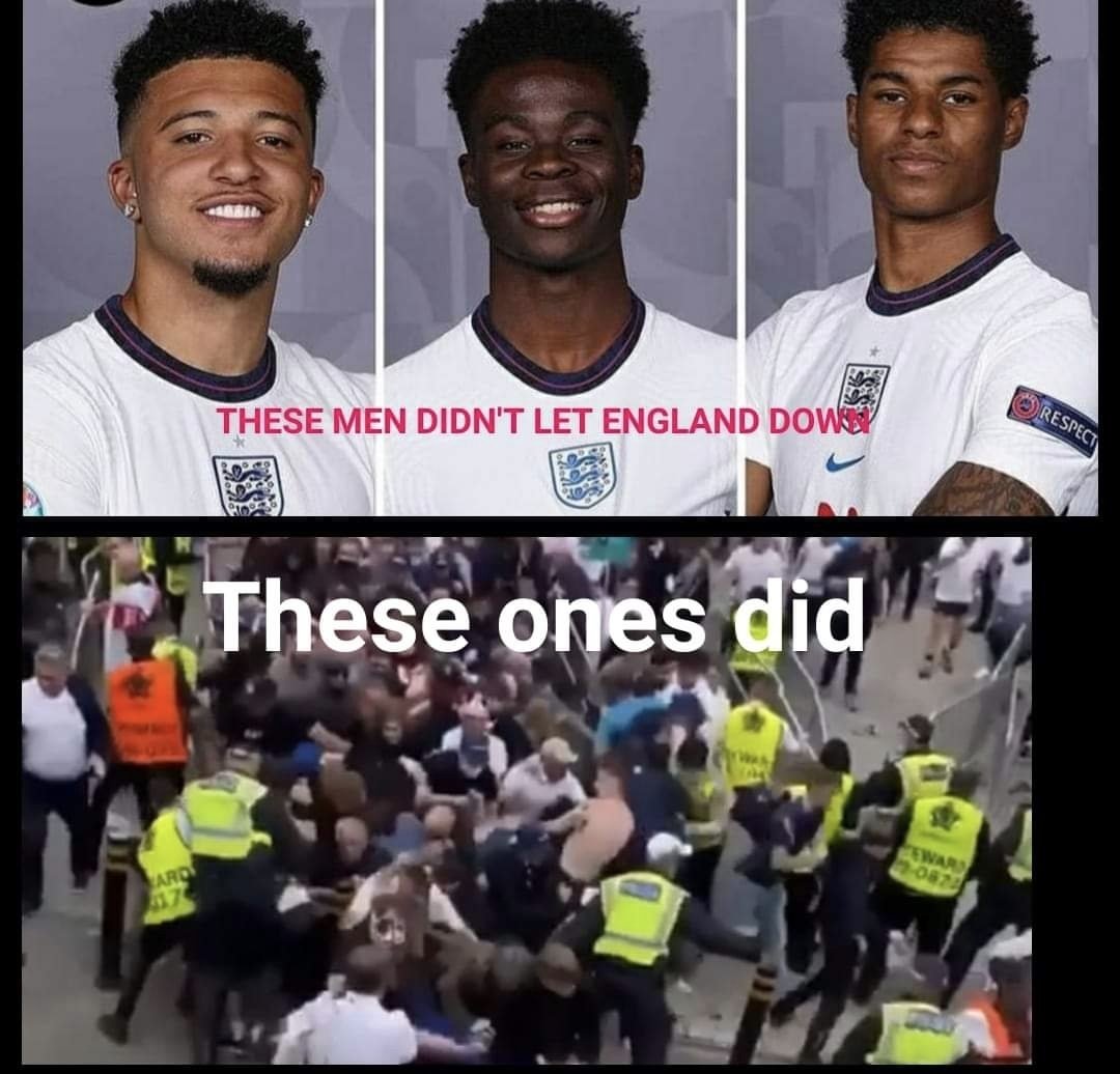 The England team did us proud. 
They trained hard and played together as a team. 
They gave the nation something to be hopeful for. 
They represented us and made us proud. 
This is their job, their dream and they deserve respect. 
Well done boys!
#Notoracism