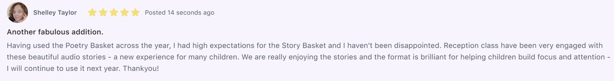 TrishaLeeWrites's tweet photo. Another fab review for #TheStoryBasket - these reviews warm my heart. Vivian Gussin Paley had a storytelling curriculum. This is still so important today. If we want children to tell stories, to write stories, to comprehend stories they need to experience a rich stories diet. https://t.co/QsgvMm4WOA