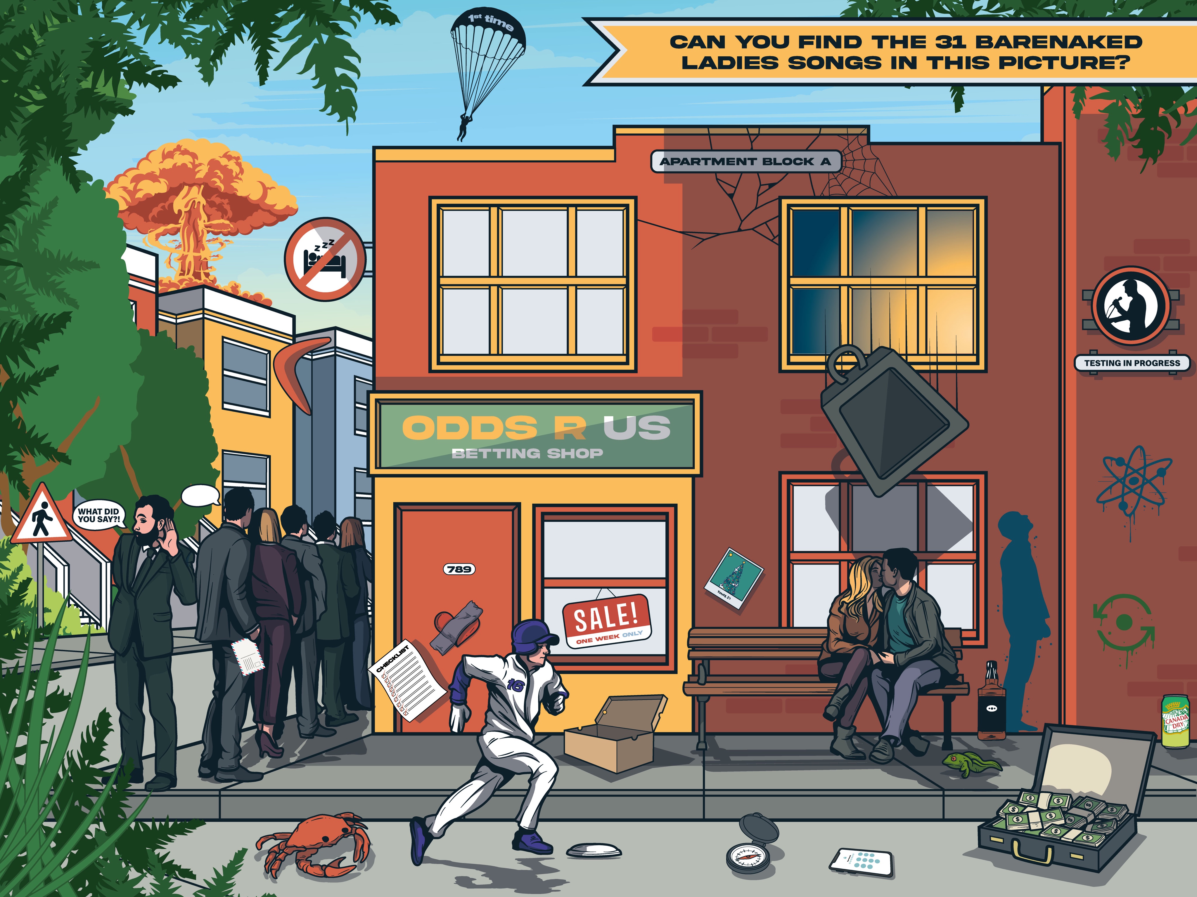 Barenaked Ladies on Twitter: "How many BNL songs can you find in this  picture? There\