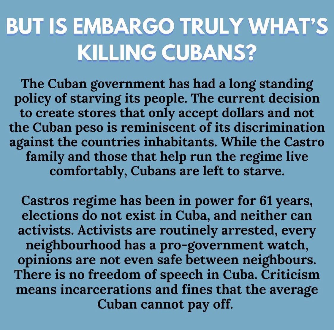 .<a href="/Camila_Cabello/">camila</a> continues to share posts about #SOSCuba, and has recently followed an account who is amplifying cuban voices!