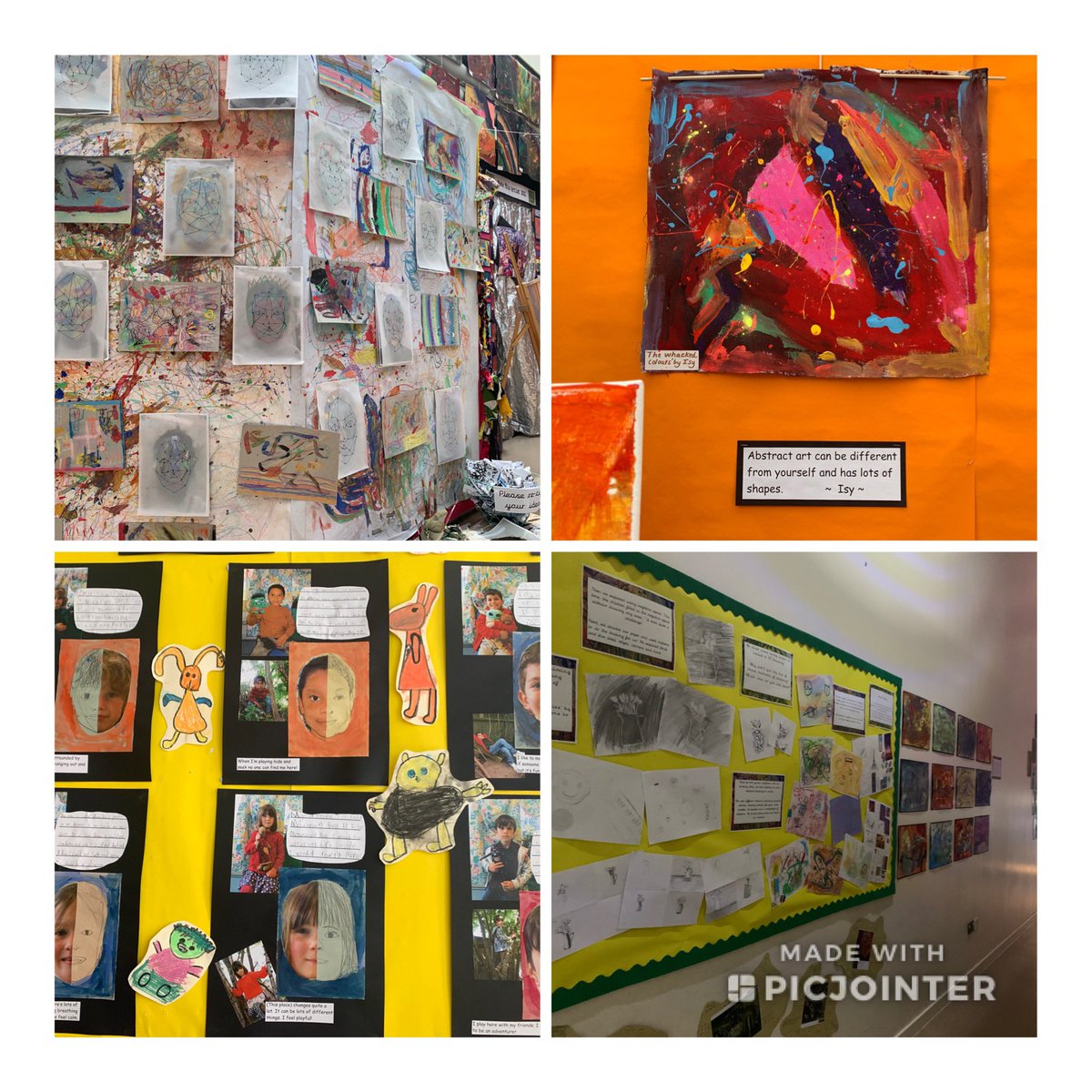 Our summer exhibition Take This Artist inspired by the work of Jadé Fadojutimi is up!    Live on <a href="/KilmoriePrimary/">Kilmorie Primary</a> website 
#art #creativity #mentalhealth #wellbeing #painting #skills #colour #abstractart #contemporaryart #jadefadojutimi