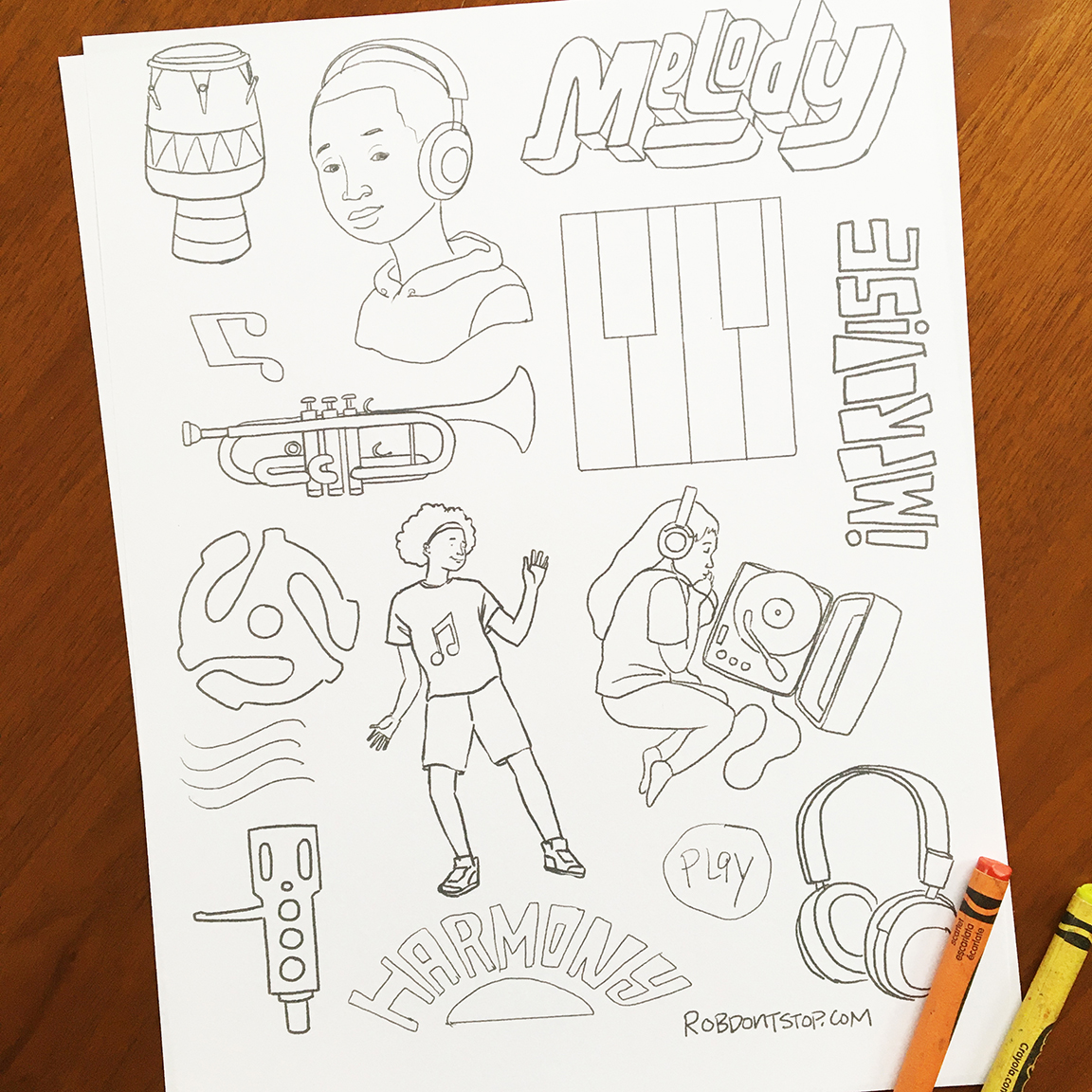 RobertTres's tweet image. Coloring sheet for any human who feels like decompressing by drawing #coloringsheet #downloadable #analogmusic etsy.me/2I7ciX3