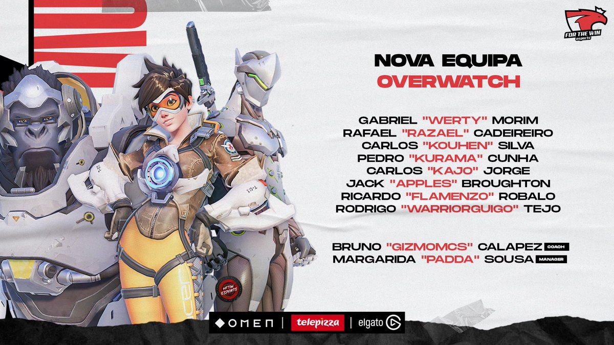 Hoje dá se o início a uma nova história da Fénix no <a href="/PlayOverwatch/">Overwatch</a> 😍 Com caras conhecidas e outras nem tanto mas o objetivo é só um... A vitória 🔥

➡️ ftw.army/novaequipa

#ftwow #ftwesports #ftwarmy #OMENFTW #TelepizzaFTW #elgatoFTW