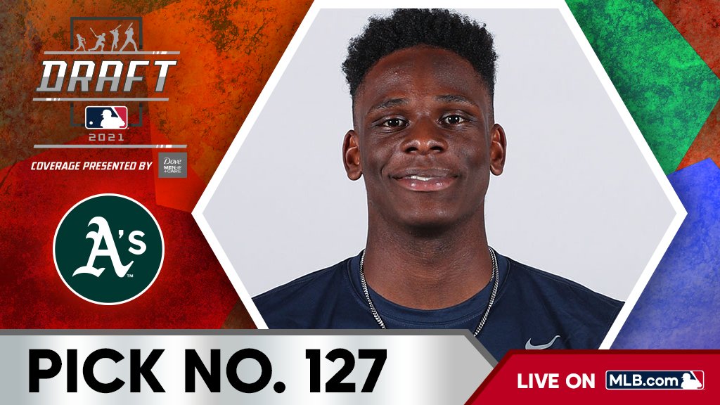With the 127th pick, the <a href="/Athletics/">Athletics</a> select <a href="/csunorthridge/">Cal State Northridge</a> OF Denzel Clarke, No. 98 on the Top 250 Draft Prospects list.

Watch live: atmlb.com/3mDxJh0