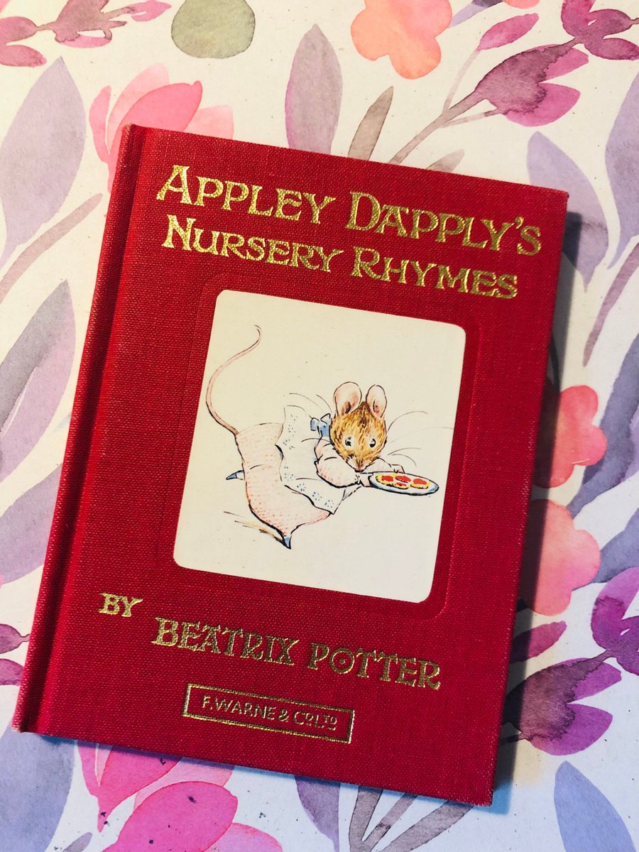 WatsonsVintage's tweet photo. This is a STUNNING Book in my #etsyshop : Beautiful Vintage 1985 Beatrix Potter Book called 'Appley Dapply's Nursery Rhymes' in Hardback #GiltEdgedBook #NostalgicBookGift https://t.co/3Ti6rk3g2U #BeatrixPotter #AppleyDapplysNurseryRhymes #1985BirthdayGift #ChildhoodMemories https://t.co/a9EPTAGLes