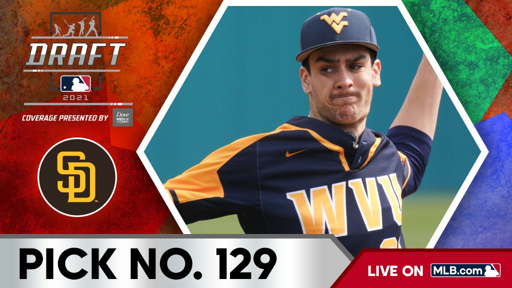 With the 129th pick, the <a href="/Padres/">San Diego Padres</a> select <a href="/WVUBaseball/">WVU Baseball</a> left-hander Jackson Wolf.

Watch live: atmlb.com/3mDxJh0