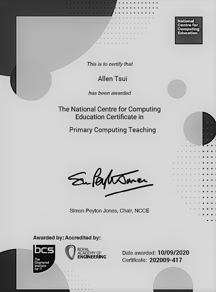 TsuiAllen's tweet photo. @PrimaryRocks1 A2 #PrimaryRocks When you say "this year", I'm going to be a bit of a political weasel and stretch my timeline back to March 2020 when #workingfromhome meant being able to take up more webinars culminating in moments like this... #SummerOfComputing with @WeAreComputing https://t.co/EhnSg8nSmM