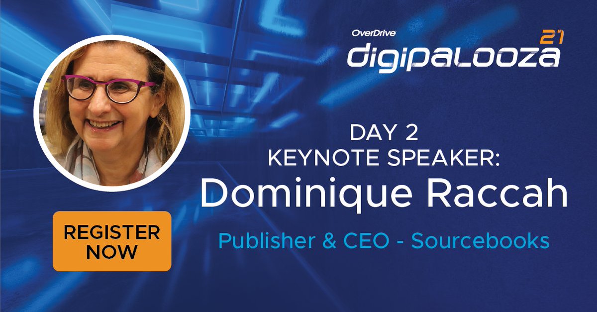 We are extremely honored to announce that <a href="/draccah/">Dominique Raccah</a> will be joining us as a keynote speaker at #Digipalooza21!

She will share how <a href="/Sourcebooks/">Sourcebooks</a> utilized Growth Mindset to establish innovative digital opportunities for librarians &amp; readers.

✨Register: accelevents.com/e/Digipalooza2…