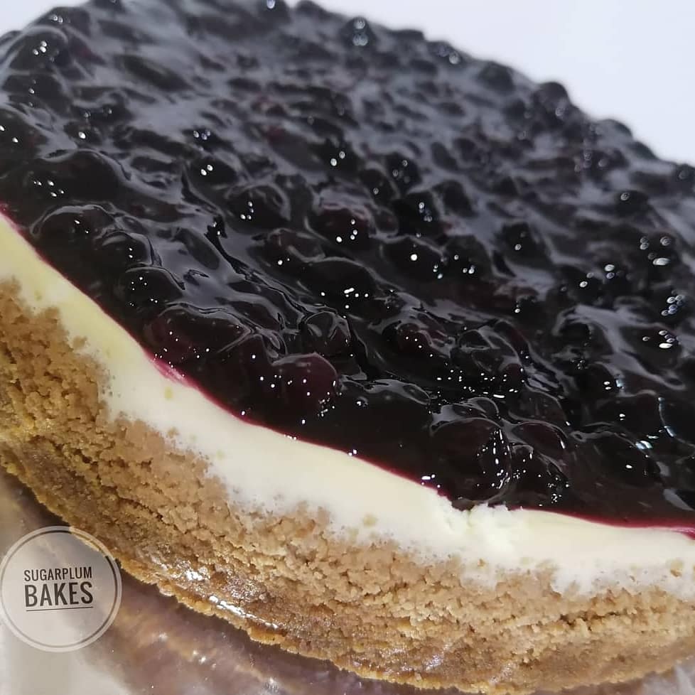 Gorgeous views ✅

#cheesecake #bakedcheesecake #blueberrycheesecake #berryseason #SugarplumBakes #freshanddelicious