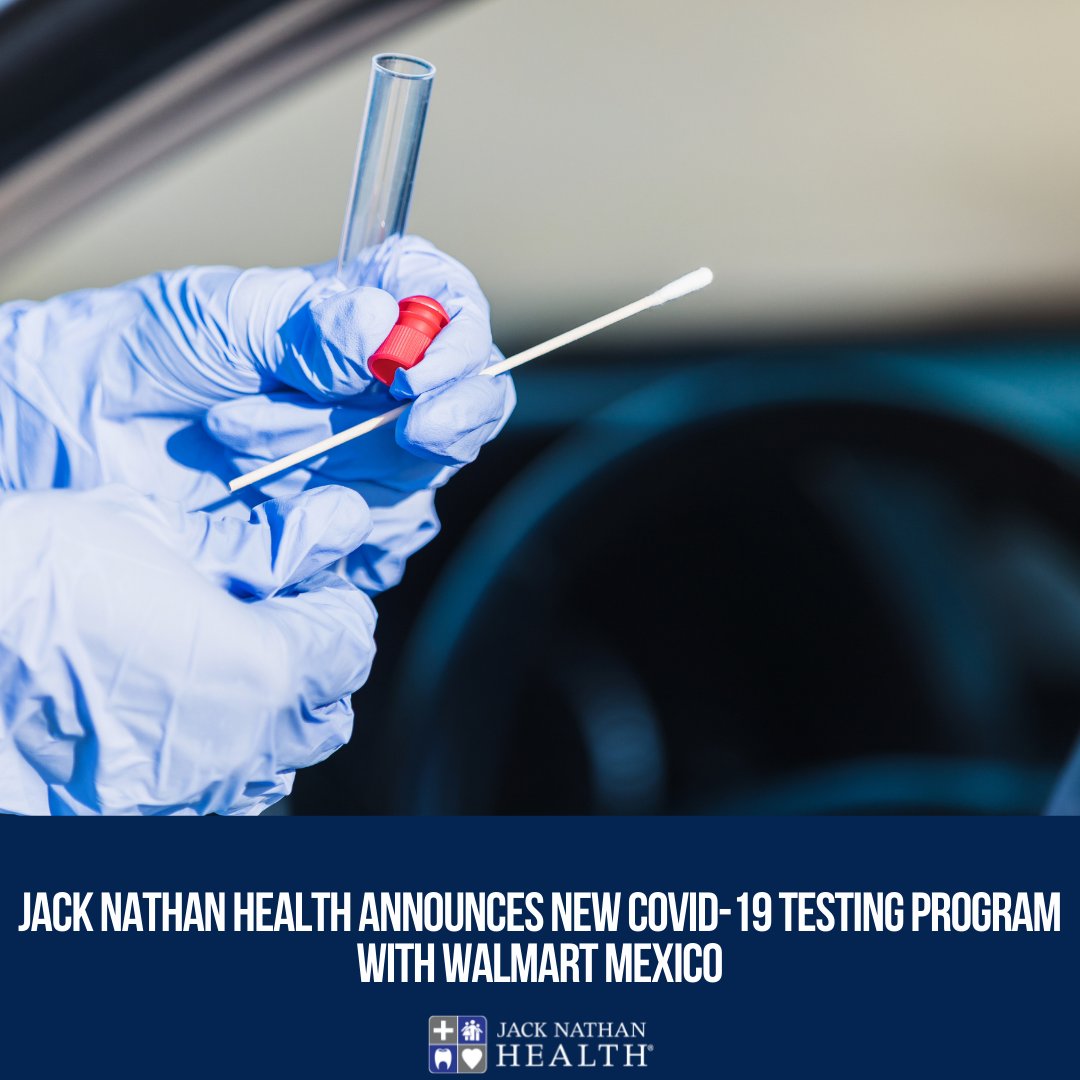 Jack Nathan Health will be launching a new COVID-19 testing program in Mexico starting this week. The Company will be setting up COVID-19 testing centres in select Walmart parking lots where it owns and operates medical clinics.

Learn More lnkd.in/e-Zdbz2