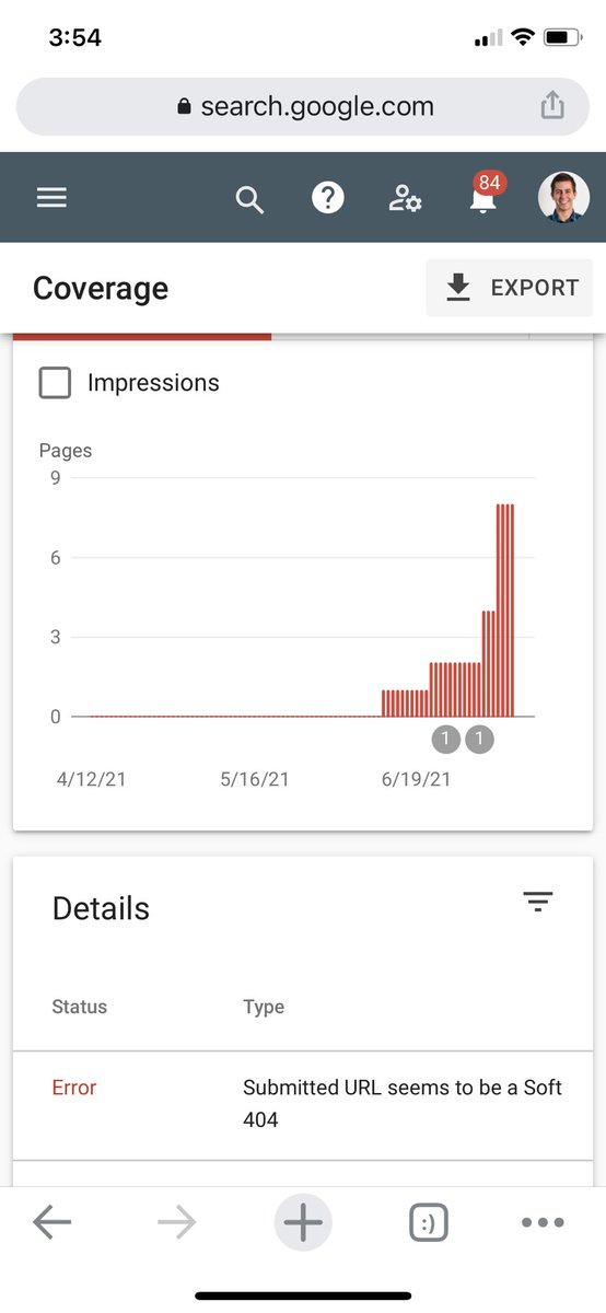 SEO_Cowboy1's tweet photo. I’m seeing the same issue and Google deindexed a high trafficked 200 status page. @JohnMu why is this happening? https://t.co/nY9hDNgc47