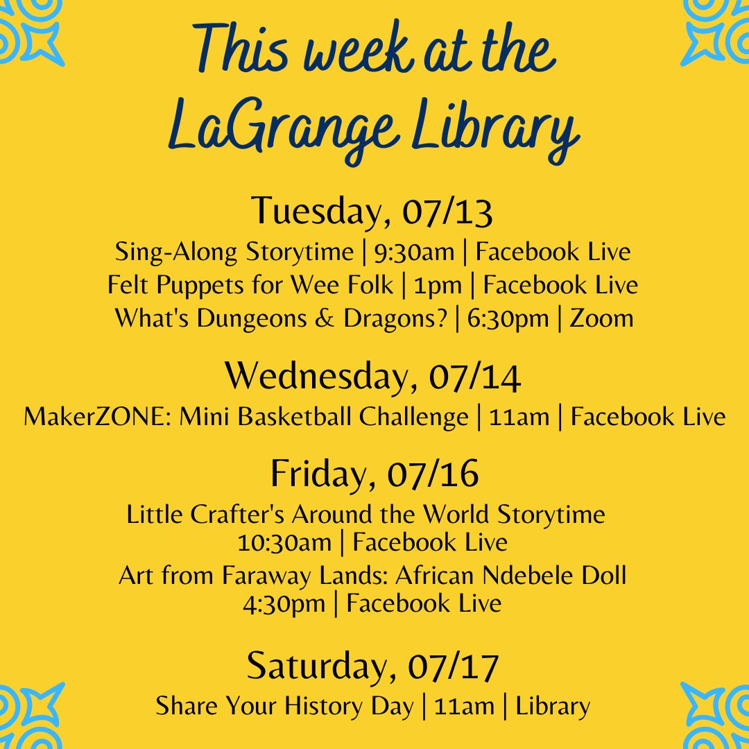 LaglibNY's tweet image. See what's happening at your library this week! 
#yourlocallibrary #lagrangelibrary #laglib #libraries #thisweek #hvny #mhls #midhudson #hudsonvalley