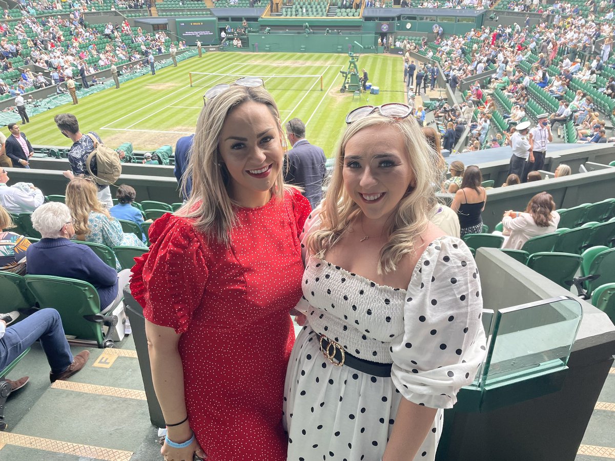 What a weekend down in London for the Men’s final at Wimbledon with my best pal. An amazing experience 🎾!!!! @MsHollywood_Sci