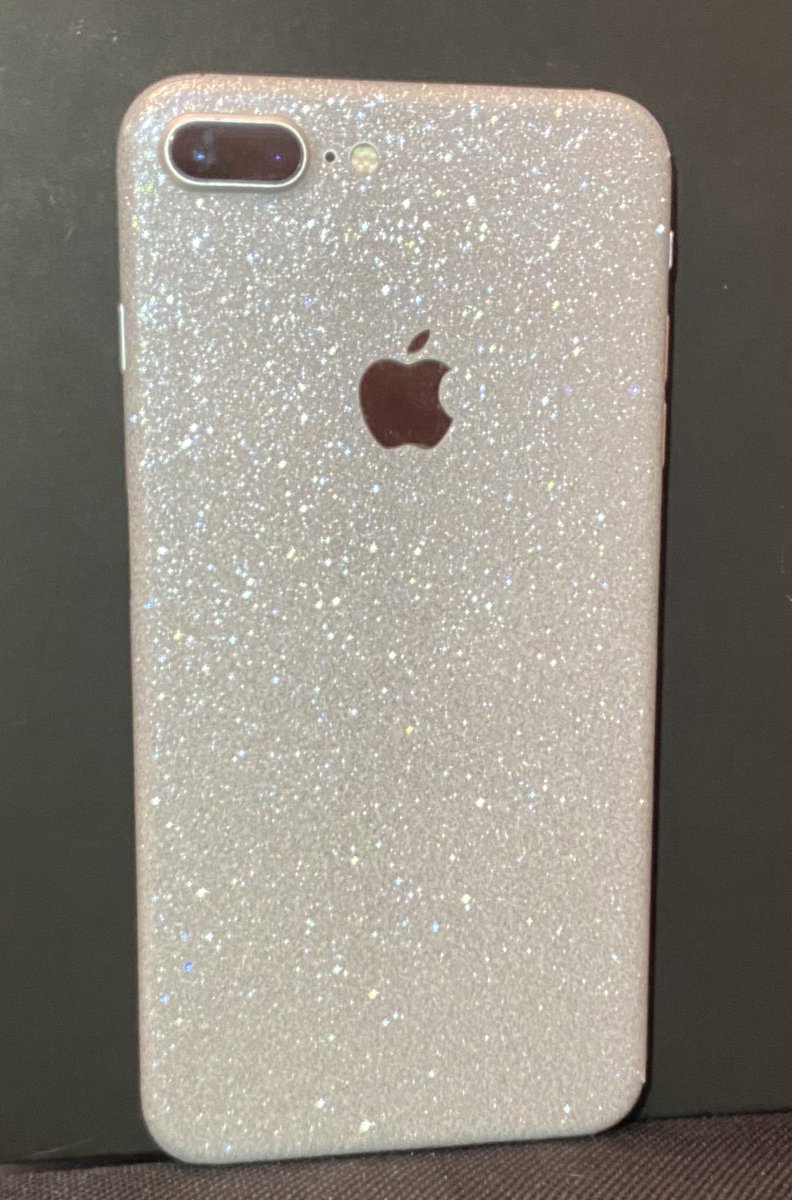 iTechRescue's tweet photo. Protection for your device doesn’t have to be dull. Silver sparkle iPhone 7 Plus wrap! Contact iTech Rescue today to get yours done! https://t.co/Lv4oLLDgV8