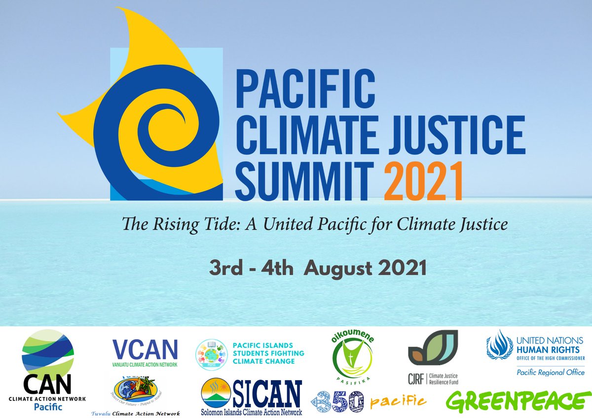 Mark the Date &amp; Register for the Upcoming Pacific Climate Justice Summit (3-4 Aug) 

Building a Unified &amp; Inclusive Pacific for Climate Justice. 

To attend the event, register through the link: forms.gle/dAs7qaQBdZS49Z…