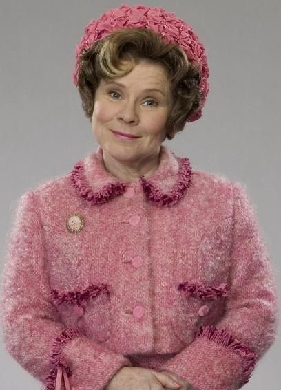 She’s literally dressed like Umbridge.