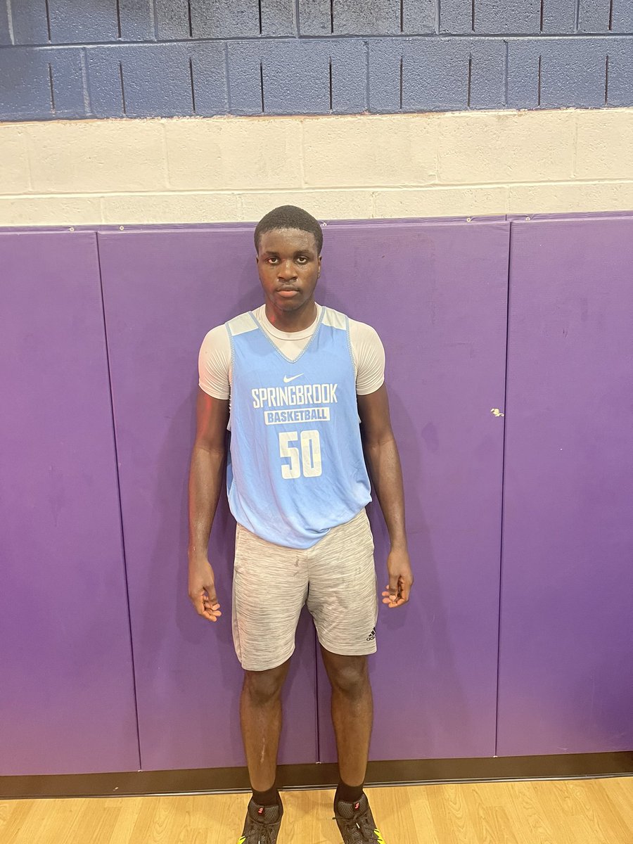 Jordan Kwende ‘22 scores 22 point in a dominate post performance as <a href="/BrookSports/">SpringbrookAthletics</a> took down <a href="/GDSHoppers/">Georgetown Day School</a> 57-32