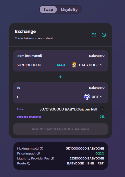 robustprotocol's tweet photo. Hyper inflationary quadrillion supply meme tokens have taken over the entire #BSC &amp; #DeFi ecosystem.

@robustprotocol $RBT stands out from this crowd with a simple commonsense and effective tokenomics.

Supply: 100K
Circulation: 34K
Burn: 1% => $RBW

#BabyDoge #BabyDogeArmy https://t.co/e3Fixxrqpu