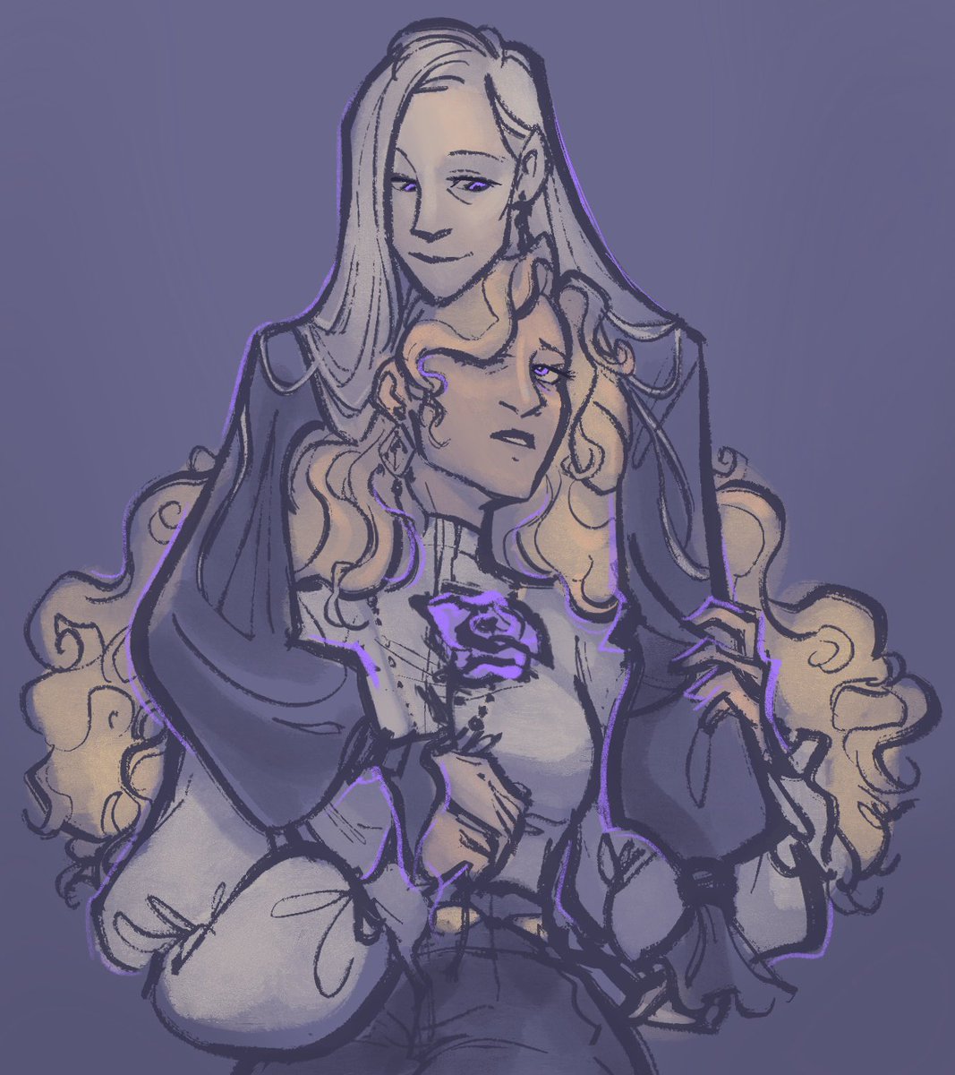 EmilyE_Draws's tweet image. never were there such devoted sisters🎶