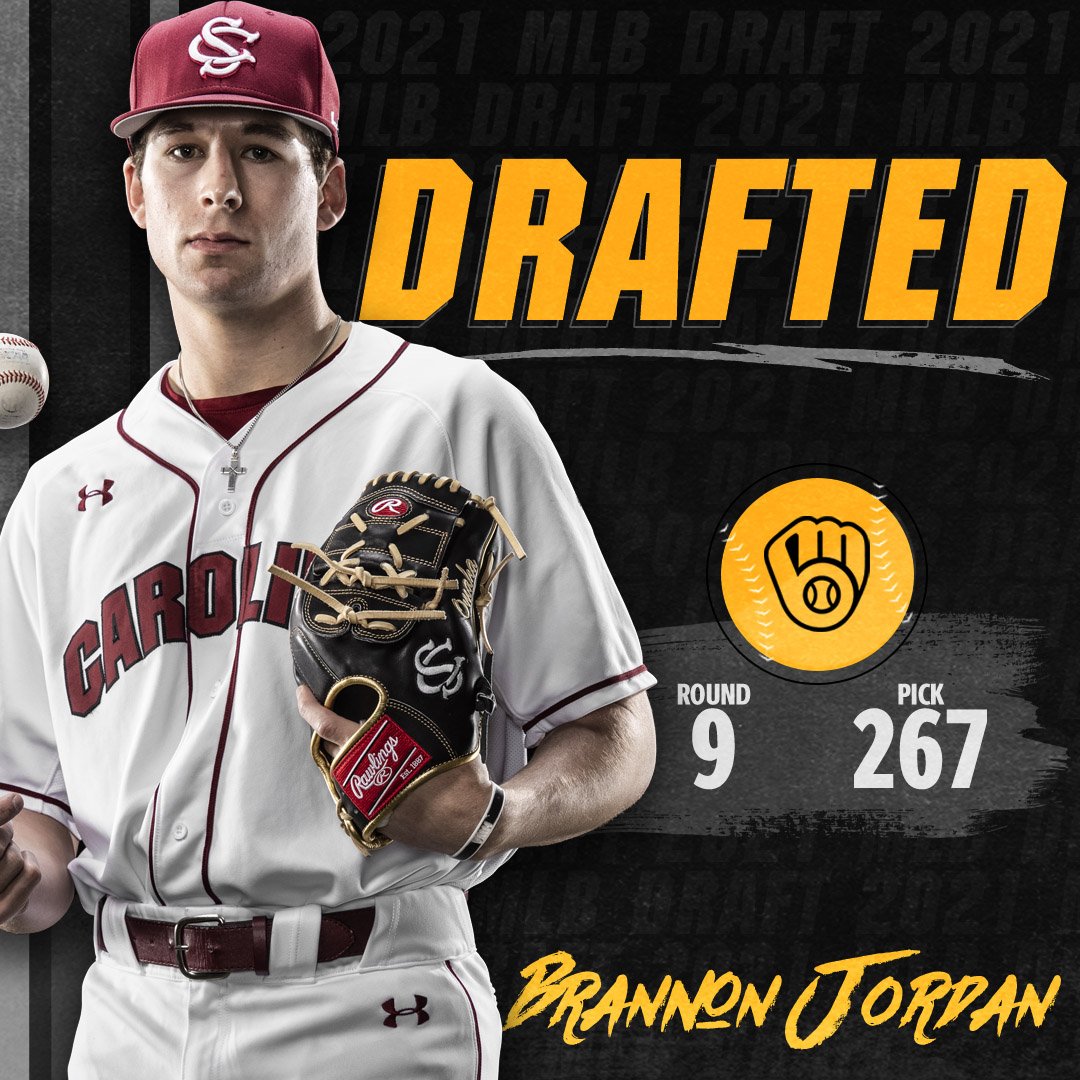 Brannon's part of the Brew Crew!!

Congrats <a href="/BrannonJordan4/">Brannon Jordan</a>, picked in the ninth round by the <a href="/Brewers/">Milwaukee Brewers</a>!!

#Gamecocks | #ForeverToThee