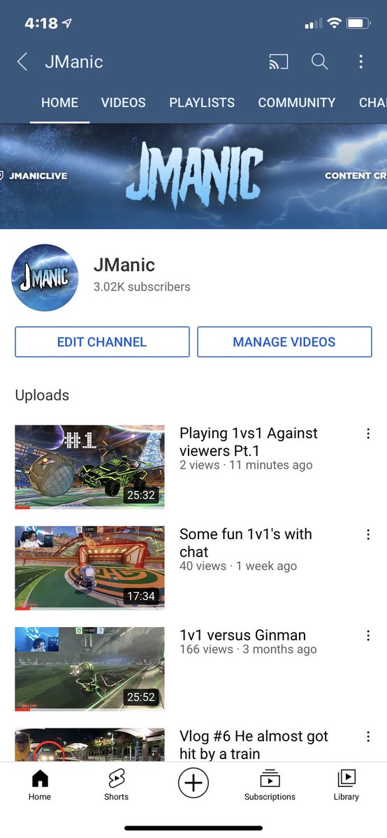 JManiclive's tweet photo. New YT video is out!! #YouTuber #RocketLeague #rocketleagueclips https://t.co/qshk5o1Gas