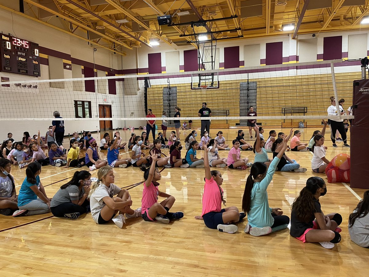 LFHSGirlsVBALL's tweet photo. Day 1 of Falcon Volleyball Camp! 139 campers present today! https://t.co/qLTsMETprg