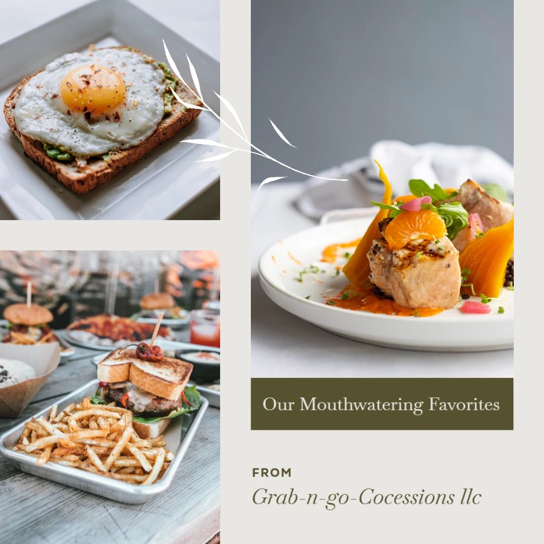 Come down to the Flea Market and get to taste the best food in town rom grab-n-go concessions food truck service