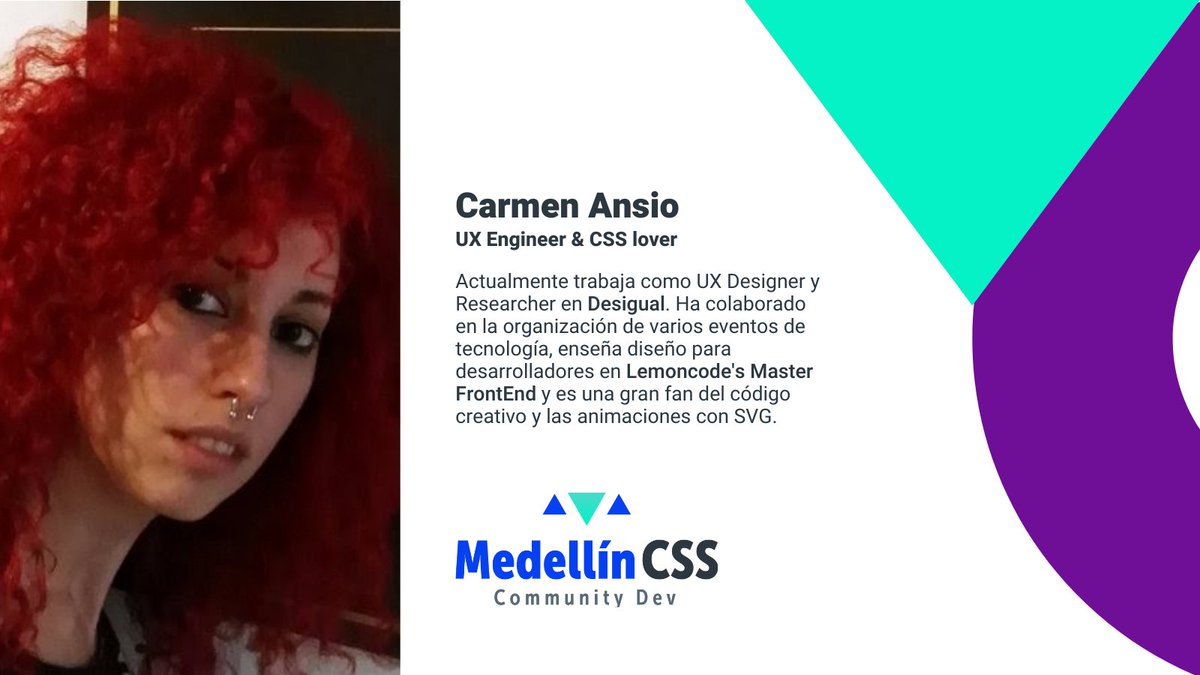 medellincss's tweet image. Este maravilloso workshop será dictadopor la 👩🎤 @carmenansio 🙌
No olviden inscribirse👉shorturl.at/kDEPW y feliz inicio de semana💪🤗