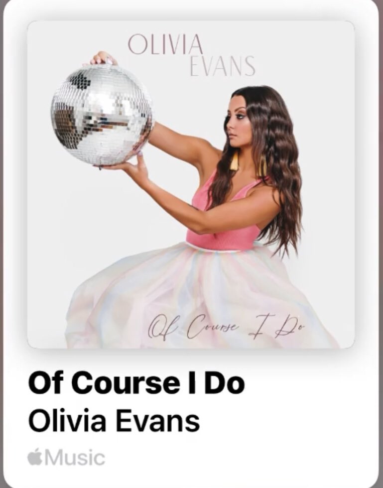 My Daughter, @oliviaevansofcl , released her first single. Livy, we are so proud of you and love you so much!!!❤️ #ofcourseido Go download now on iTunes!