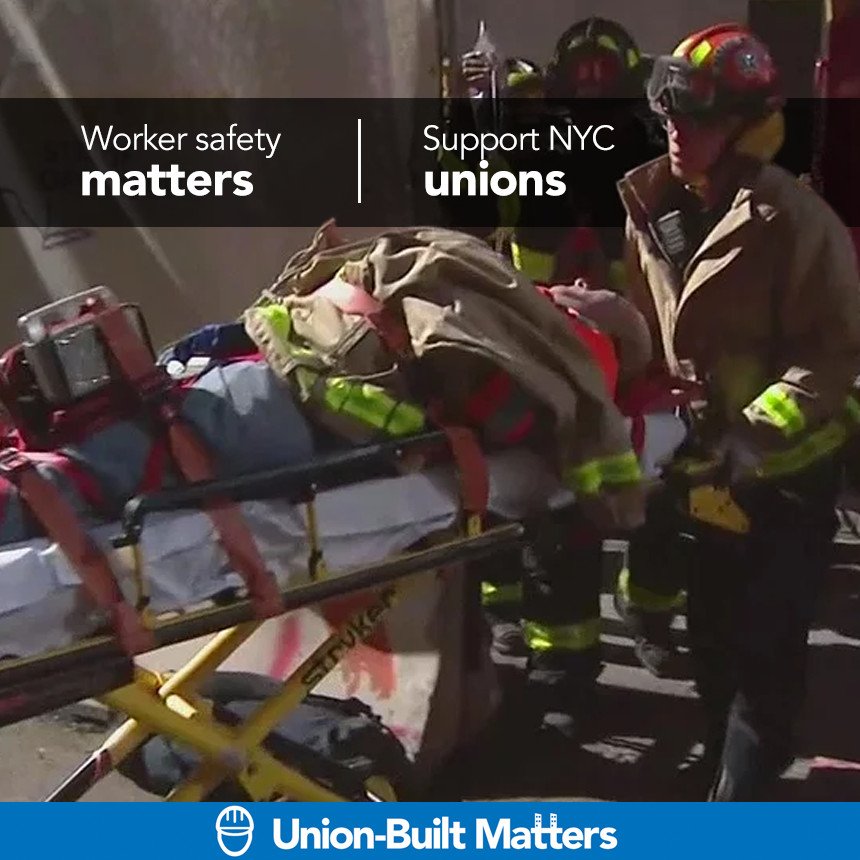 UnionBuiltNYC's tweet image. More and more, developers are using cheaper, non-union contractors to boost profits at the expense of worker safety. The unsurprising result? More accidents and deaths. Help support and protect the NYC workers and skyline. #unionbuiltmatters #unions #construction #newyorkcity