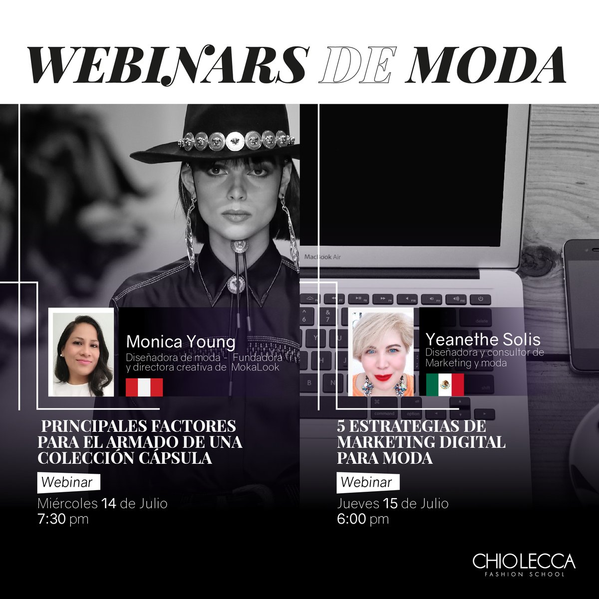Chio_Lecca's tweet photo. ¡Conoce nuestros #Webinars gratuitos de la semana! 🤩Inscríbete en estos links para poder participar de cada uno👇

👗 ''Armado de una Colección Cápsula''
https://t.co/dXqiR6gzao

🛍 ''5 Estrategias de Marketing Digital para Moda''
https://t.co/lPqvfmPsiu https://t.co/w1IxiYGpTy