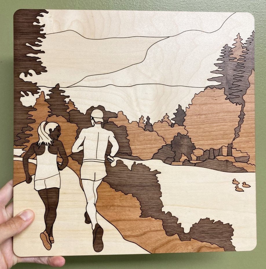 Prevail_PT's tweet photo. Another fine piece of woodcut art from Artist-Olympian-Engineer Justine Fedronic @jfedronic @zaliadesign! We love our @zaliadesign Everlasting Succulent in our treatment room too!

#prevail_physicaltherapy #physicaltherapy #seattleartist #woodart #usaolympics #trackandfield https://t.co/RNxJ6JCcUJ