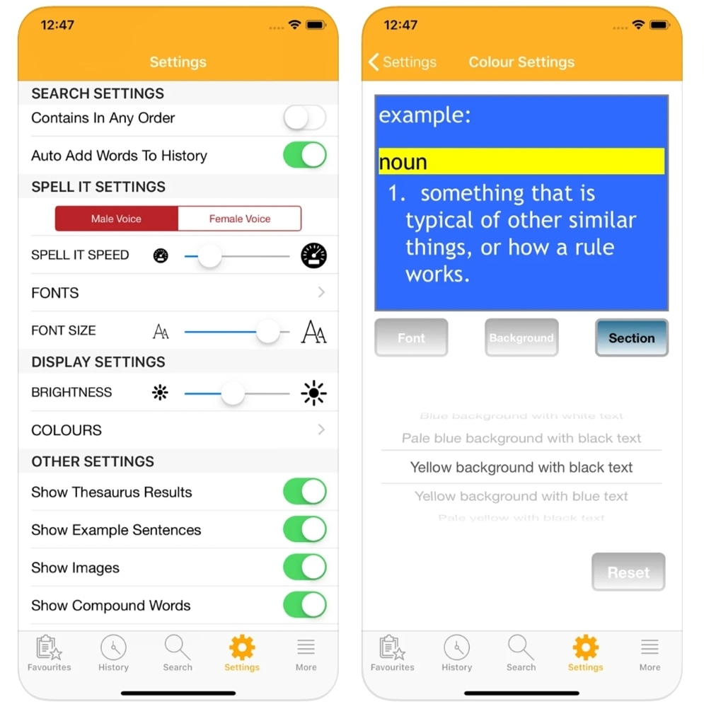 Spell Aid is ideal for:
✅People subject to visual stress, where background and text colour are important when reading.
✅People whose choice of font is important when reading.
✅People who struggle with words with silent letters, homophones and confusable words.

#Dyslexia