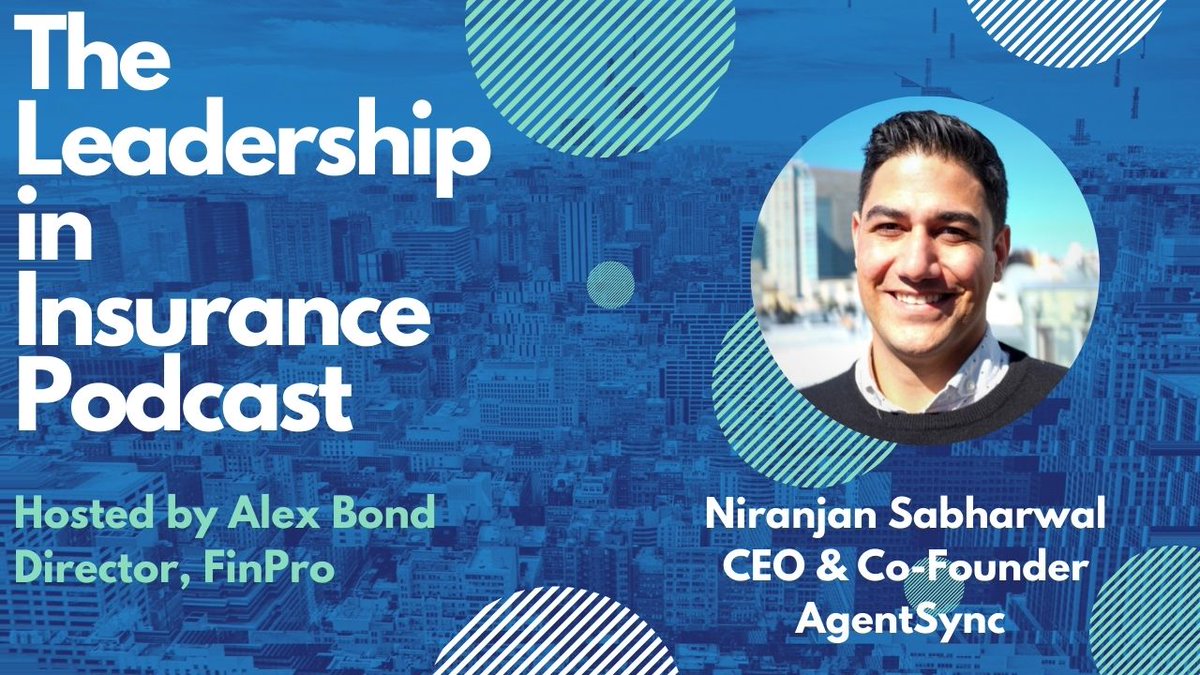 🎙️ <a href="/NijiSabharwal/">Niji Sabharwal</a> went live with the Leadership in Insurance Podcast to talk all things building &amp; scaling a fast-growth #insurtech –  from innovation in insurance and raising VC $, to hiring great talent and building an inclusive culture. 
<a href="/wearefinpro/">FinPro.</a> 
open.spotify.com/episode/1zYVXk…