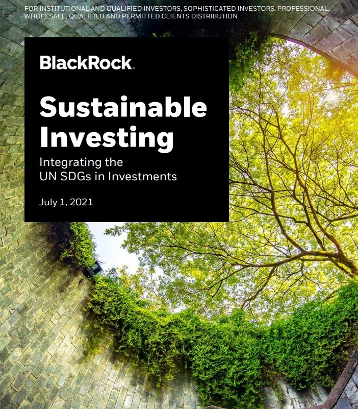 TNFD_'s tweet photo. .@blackrock believes private sector "holds key to unlock world’s ability to deliver on @UN #SDGs."
As investors become more aware of #GlobalGoals as a framework for sustainable investing, this report highlights their relevance to investment decisions: https://t.co/74a2PEgiPG https://t.co/zjJBW0PQn6