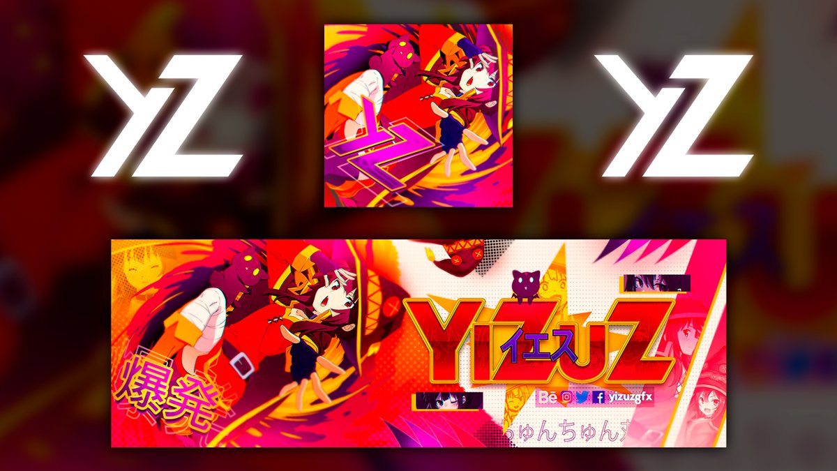 yizuzgfx's tweet photo. Header y logo para mi!!!
🔄+❤ para apoyar!!!
#graphics #gfx #design #logo #graphicdesigner #gfxdesigner #gfxartist #gfxdesign #gfxlogo #graphicartist #designer #artist #art #Megumin #header #bannerdesign #chomosuke https://t.co/4JaJdQMMpT