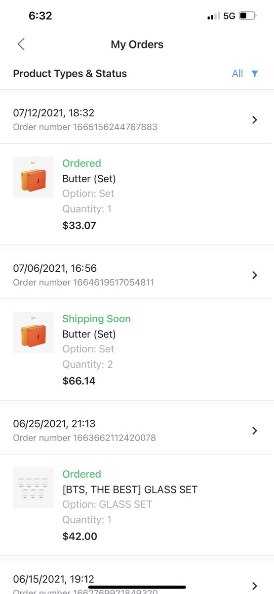 songjs13's tweet photo. Ordered another set since we’ve reached week 7 💜 will be picking winners as albums arrive since the giveaway will continue for as long as Butter is no. 1 on Billboard 🧈 https://t.co/2kpzRFnrqS