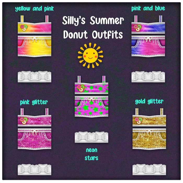 missmudmaam_mmm's tweet photo. ❣️New merch I made for @itmesilly ❣️

Silly is always so kind, funny and awesome.
Silly is the donut queen!

so DONUT worry, be happy!

✨Silly's Summer Donut Outfits ✨
available here:
https://t.co/tjXf5jSm9B https://t.co/201T32RAiv