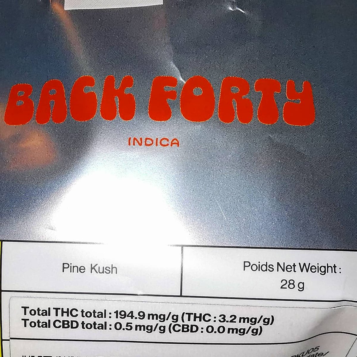Shez420's tweet photo. L.P - Back 40
STRAIN - Pine Kush
TYPE - indica
A fantastic smoke! Nicely done @b40cannabis πππ
#back40 #kasakana #indica #ptbopothead #cannabisculture #cannabiscommunity #smokeweed #weedmenu #tokeup #cannabiscommunity #goodbudsgoodvibes #pinekush #kolabproject @kolabproject https://t.co/j1MuamtpTi