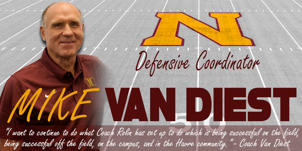Please welcome legendary coach Mike Van Diest as Northern Football's next Defensive Coordinator. #AllN #GRIT