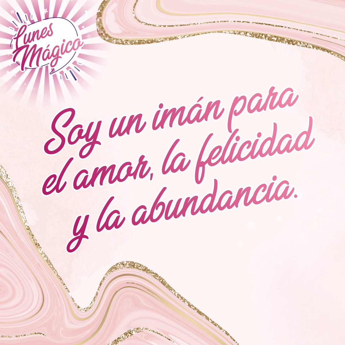 Comalover repite este mantra todos los días cuando te despiertes, proponte ser feliz y luchar por ello! Excelente inicio de semana #aycomadre #mantra #lunesmagico #lunes #abundancia #felicidad