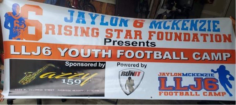 We are just 5 days away from the first Jaylon Mckenzie LLJ6 youth football camp. Registration begins at 8am Saturday, July 17th. #LLJ6 #justfinish #football #camp #jaylonmckenzie #6 <a href="/trainrunit/">Run It Performance</a> <a href="/OtisGunner/">Otis gunner </a> <a href="/BOOMfootball/">BOOM Football</a> <a href="/jaymckenzie06/">J6M-Rising Star Foundation</a>