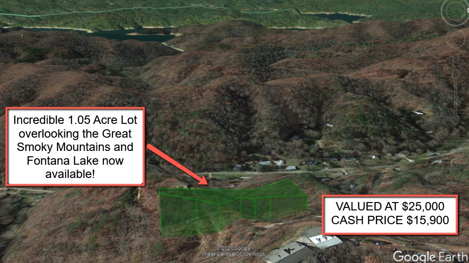 landhub's tweet image. Ridge Lot overlooking Great Smoky Mountains - 1.05 Acres - Bryson City, #NorthCarolina More info:bit.ly/3k7ypxH Enjoy breathtaking views, direct road access #lakeaccess #ownerfinancing #landforsale @Moon-Land-LLC