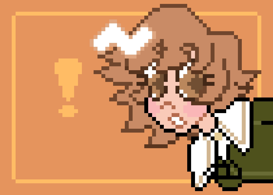 weirdwebart's tweet photo. you’ve encountered a pixel fujisaki!
#chihirofujisaki #danganronpa #pixelart https://t.co/STcWKMeDJp